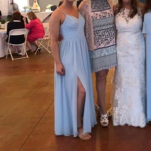 AZAZIE CORA DRESS in sky blue